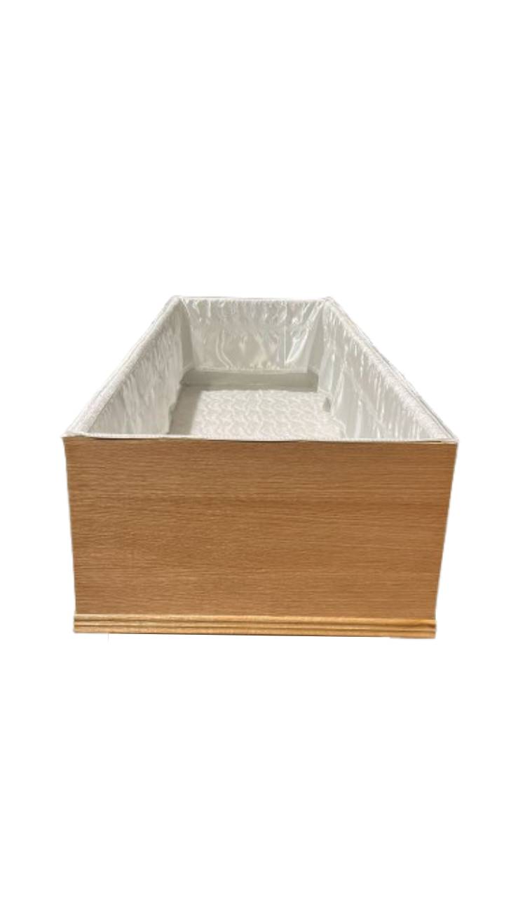 Premium Oak Veneer Casket – view 6