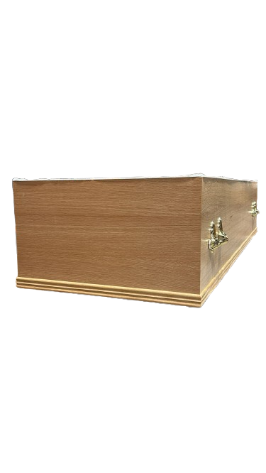 Premium Oak Veneer Casket – view 7