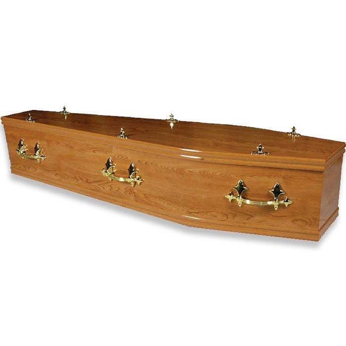 Heritage Gloss Veneer Casket – main view