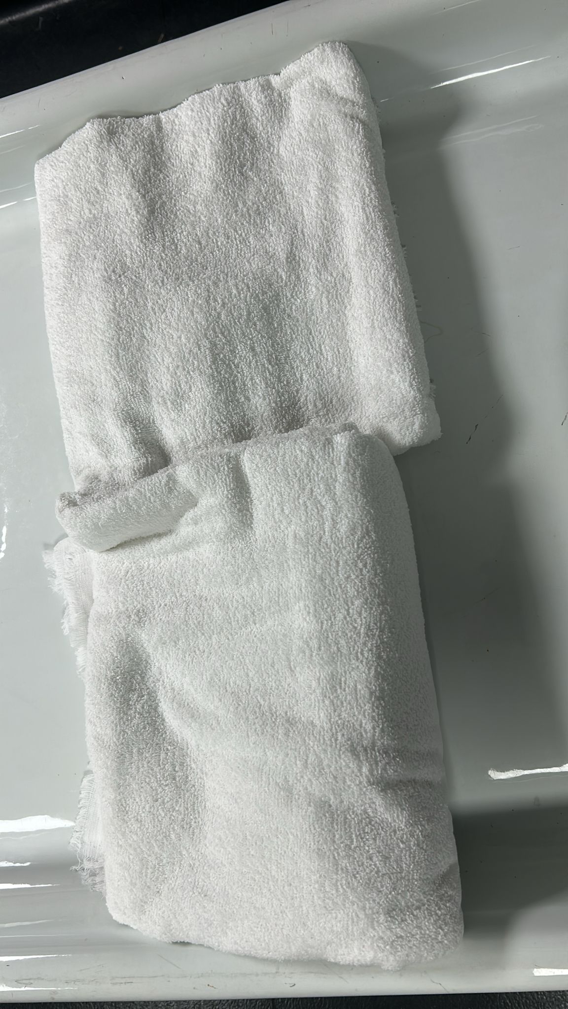 Opened white Turkish cotton Ihram cloth